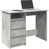 Image de vidaXL Bureau gris béton 102x50x75 cm