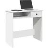 Image de VidaXL Bureau Blanc Bois d'Ingénierie