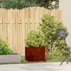 Image de Jardinière en acier inoxydable - Rouillé
