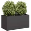 Image de vidaXL Jardinière acier - 80x40x40 cm - Noir