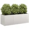 Image de vidaXL Jardinière 120x40x40 cm Acier inoxydable