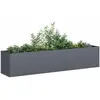 Image de vidaXL Jardinière acier laminé - 200x40x40 cm - Anthracite
