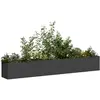 Image de vidaXL Jardinière acier laminé - 280x40x40 cm - Noir
