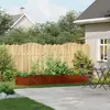 Image de vidaXL Jardinière rouillé 360x40x40 cm acier inoxydable