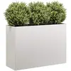 Image de vidaXL Jardinière en acier inoxydable 120x40x80 cm