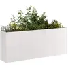 Image de VidaXL Jardinière Inox - 200x40x80 cm
