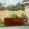 Image de vidaXL Jardinière Acier rouillé