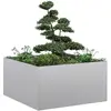 Image de vidaXL Jardinière acier galvanisé 80x80x40 cm