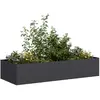 Image de vidaXL Jardinière acier laminé à froid - Noir