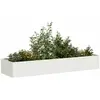Image de vidaXL Jardinière acier laminé à froid - Blanc
