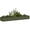 Image de vidaXL Jardinière acier - 360x80x40 cm - Vert olive