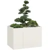 Image de vidaXL Jardinière blanc 120x80x40 cm - Acier