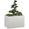 Image de vidaXL Jardinière Inox 120x80x80 cm