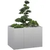Image de vidaXL Jardinière Acier Galvanisé