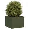 Image de vidaXL Jardinière acier vert olive 40x40x30 cm