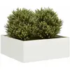 Image de vidaXL Jardinière acier laminé à froid - Blanc