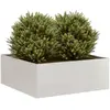 Image de vidaXL Jardinière en acier inoxydable - 80x80x30 cm