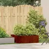 Image de vidaXL Jardinière acier inoxydable - 80x80x30 cm - Rouillé