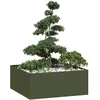 Image de vidaXL vert olive 100x100x40 cm acier