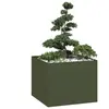Image de vidaXL vert olive 100x100x80 cm acier