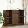Image de Vidaxl Buffet avec Tiroir 101x35x76 cm - Chêne Marron