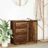 Image de vidaXL Buffet avec tiroir - Vieux Bois