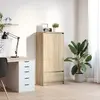Image de vidaXL Armoire tiroir - Chêne Sonoma