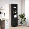 Image de vidaXL Buffet haut - Chêne noir
