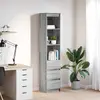 Image de Vidaxl Buffet Sonoma Gris 37,5x35x180 cm
