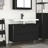 Image de VIDAXL Meuble lavabo tiroirs chêne noir