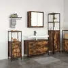 Image de vidaXL Ensemble de mobilier de salle de bain 3 pcs Chêne fumé
