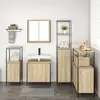 Image de vidaXL Ensemble de mobilier de salle de bain 5 pcs Bois d'ingénierie