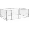 Image de vidaXL Niche d'extérieur pour chien avec porte, 3 x 2 x 1 m, acier galvanisé