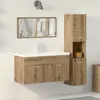 Image de Ensemble meubles salle de bain 3 pcs bois d'ingénierie vidaXL