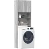 Image de vidaXL Meuble de machine à laver sonoma gris bois d'ingénierie
