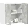 Image de vidaXL Armoire murale cuisine gris béton 60x31x60 cm bois d'ingénierie