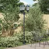 Image de vidaXL Lumière de jardin 57 x 49 x 241 cm Aluminium et verre