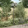 Image de vidaXL Lumière de jardin 57 x 49 x 241 cm Aluminium et verre