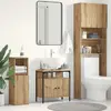 Image de Armoire lavabo vidaXL - Chêne artisanal