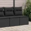 Image de vidaXL Salon de jardin 2 pièces avec coussins - Noir