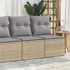 Image de vidaXL Salon de jardin 2 pièces beige