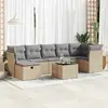 Image de Salon de jardin VidaXL - 8 pièces - Beige