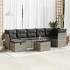 Image de VidaXL Salon de jardin 8 pièces résine tressée - Gris