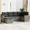 Image de vidaXL Salon de jardin 6 pcs - Gris