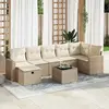 Image de Salon de jardin vidaXL 8 pcs - Beige
