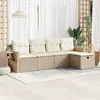 Image de vidaXL Salon de jardin avec coussins beige