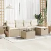Image de Salon de jardin VIDAXL - 6 pcs - Beige