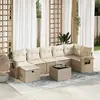 Image de VIDAXL Salon de jardin 8 pcs - Beige résine tressée