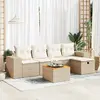 Image de VidaXL Salon de Jardin 6 pcs - Beige