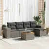 Image de vidaXL Salon de jardin 6 pcs - Gris
